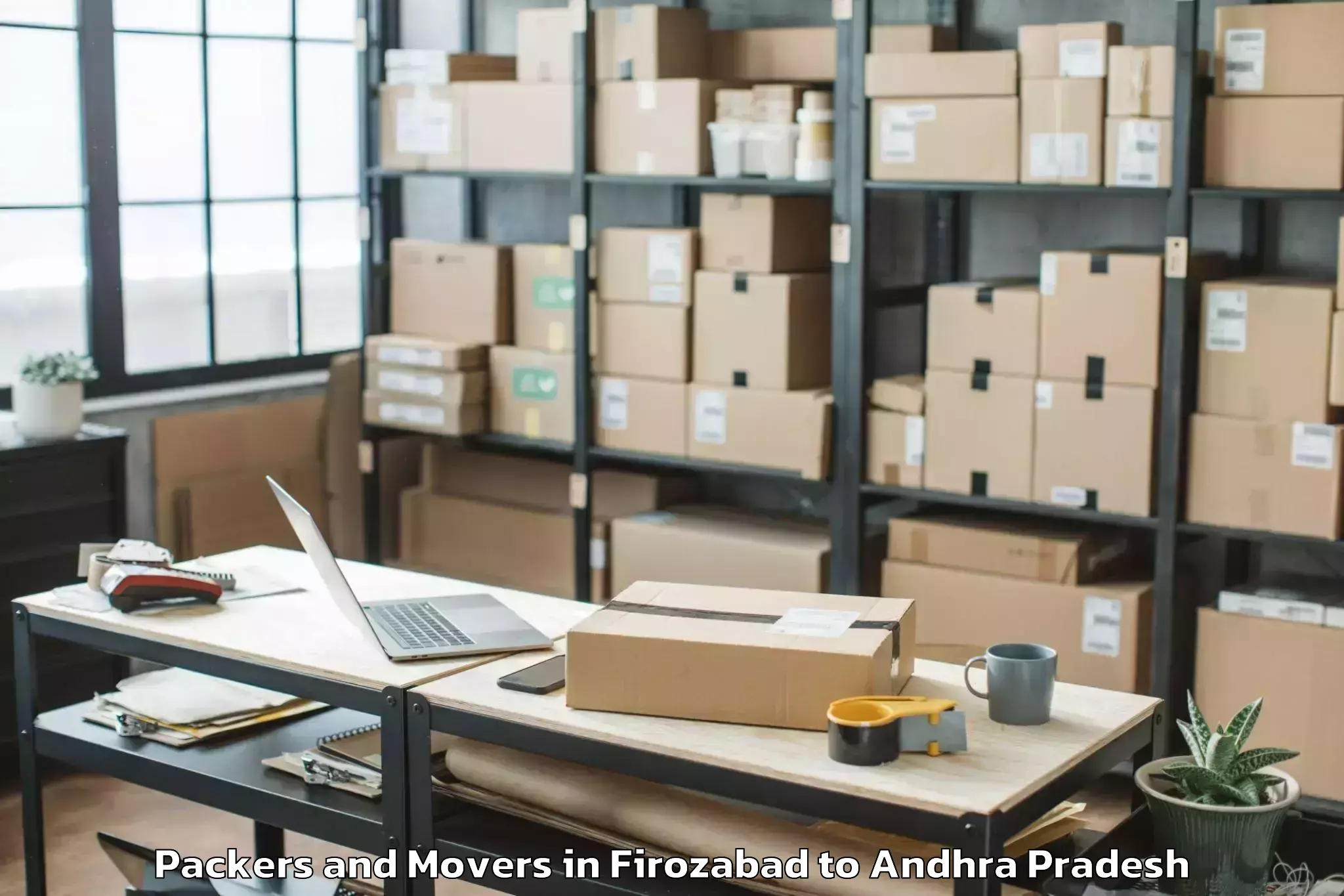 Comprehensive Firozabad to Gonegandla Packers And Movers